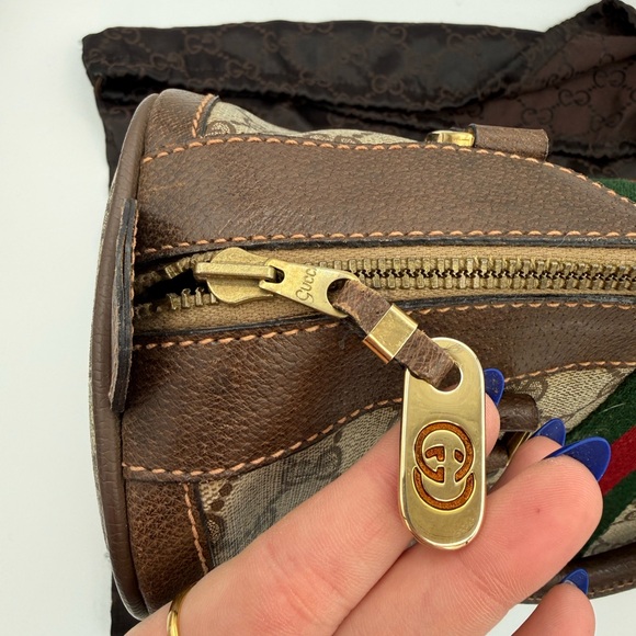 Gucci Boston Bag with Sherry Line - Picture 5 of 15